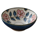 Axyaa Japanese Porcelain Plate Set: Okinawa Rose Glaze Natural Ceramic Rice Bowl
