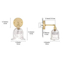 Nordic Brass Glass Wall Lamp by Axyaa - LED Decor Lighting Fixtures