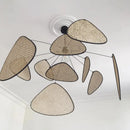 Axyaa Handmade Rattan Chandelier for Dining & Living Room Lighting