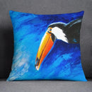 Axyaa Oil Painting Pattern Pillowcase for Car Ornaments, Office, Living Room Home