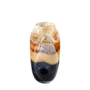 Axyaa Gradient Glass Vase with Irregular Flowers Home Decoration Arrangement