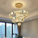 Axyaa Luxury Crystal Chandelier for Living Room and Bedroom Lighting