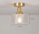 Axyaa Modern Glass Shade Ceiling Lights with E27 Holder