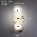 Axyaa Marble LED Wall Lamp for Modern Art Lighting in Bedrooms, Living Rooms, and Dining Rooms
