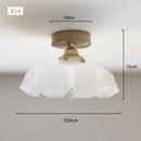 Axyaa Glass Flower Pendant Light for Dining room, Kitchen, Bedroom, Bedside