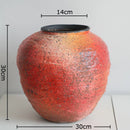 Axyaa Pomegranate Texture Ceramic Vase Modern Plant Pot Floral Room Decor