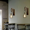 Axyaa Retro Industrial LED Wall Lamp with Adjustable Iron Pulley