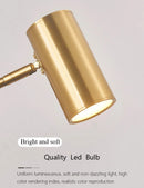 Axyaa Swing Arm Wall Lamp: Vintage Design with Adjustable Arm & 5W Reading Light