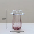 Glass Vase Hydroponics Plant Pots by Axyaa: Elegant Table Decoration for Floral Arrangements