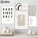Nordic Motivation Quote Canvas Print Typography Poster for Home Decor by Axyaa