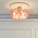 Axyaa French Colorful Chandelier Glass Pendant Lamp for Luxury Living