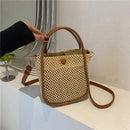 Axyaa Crochet Crossbody Beach Bag - Boho Lightweight Tote with Chain Strap