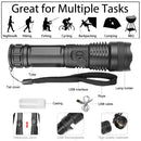Axya XHP50 LED Flashlight: Rechargeable 18650/26650 Torch