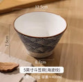 Axyaa High Foot Noodle Bowl, Ceramic Hat Bowl, Home Beauty Tableware