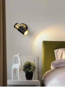 Axyaa Nordic Wall Lamp with Adjustable LED Reading Light