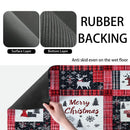Axyaa Christmas Snow Coffee Cup Drying Mat Non-slip Absorbent Kitchen Counter Drain Mat