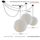Axyaa Silk Pumpkin Chandelier for Dining Living Bedroom