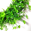 Axyaa Shamrock & Daisy Green Leaf Wreath: St. Patrick's Day DIY Front Door Decor
