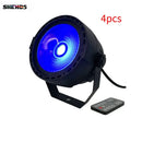 Axyaa 4pcs LED 30W RGB Par Light with Wireless Remote Control for Party and Events
