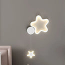 Axyaa Nordic LED Wall Lamp Cloud Star Moon Kids Bedroom Indoor Sconce