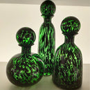 Axyaa Leopard Print Glass Vase with Lid, Flower Arrangement Home Decor