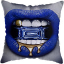 Axyaa Purple Diamond Lips Decor Pillow Cover for Home, Hotel, and Car Sofa Bed