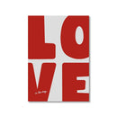 Axyaa Red Love Canvas Prints for Stylish Home Decor