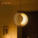 Axyaa Moon LED Chandelier: Nordic Design for Home, Restaurant, and Bar