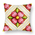 Axyaa Green Leaf Moroccan Flowers Cushion Cover 45X45cm