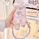 Axyaa Kawaii Boba Water Bottle with Straw Tea Infuser, 500ml