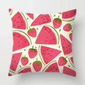 Axyaa Tropical Fruits Cushion Cover Watermelon Pineapple Decorative Pillow Case