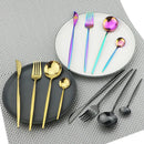 Axyaa Stainless Steel Dinner Spoons Set - Set of 8 Large Melon Spoons