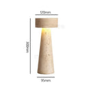 Axyaa Yellow Cave Stone Bedside Lamp - Vintage Wabi Sabi Design