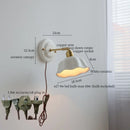 Axyaa Ceramic Flower LED Wall Sconce: Japanese Vintage Interior Light