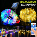 Axyaa Solar LED Rope String Light for Outdoor Garden Christams Party Decor