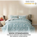 Axyaa Winter Forest Quilt Set - Reversible Bedspread Coverlet & Shams