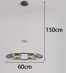 Axyaa Modern Chandelier Stair Pendant Lamp Living Room Interior Lighting