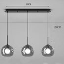 Axyaa Modern Glass Pendant Light LED Chandelier for Home Decor