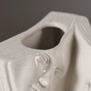 Axyaa Abstract Man Face Vase Book Stand & Desktop Storage Rack