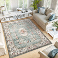 Axyaa Retro Style Large Rug - Modern Short Pile European Design for Home Decor