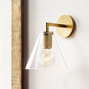 Scandinavian Normcore Bronze LED Wall Lamp by Axyaa - Iron Copper Glass Ball
