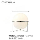 Axyaa Designer Chrome Acrylic Ball Floor Lamp LED Standing Light