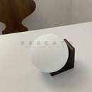 Axyaa Walnut Wood Glass Wall Sconces, Modern Wabi-sabi Design for Home Decor