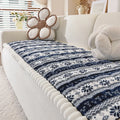 Axyaa Winter Plush Sofa Cover: Thick Anti-Slip Decorative Universal Towel