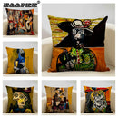Pablo Picasso Abstract Art Cushion Cover 45x45cm Beige Linen Axyaa Brand