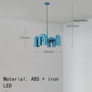 Axyaa U-shaped Tube Chandelier: Modern Scandinavian Pendant Light