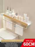Axyaa Wall Mount Storage Rack for Living Room, Bathroom, and Kitchen