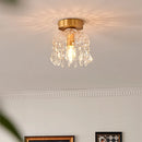 Axyaa Nordic Luxury LED Ceiling Light Copper Glass Luminaire