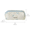 Axyaa Bow Makeup Bag: Large Capacity Portable Travel Toiletry Cosmetics Storage