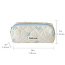Axyaa Bow Makeup Bag: Large Capacity Portable Travel Toiletry Cosmetics Storage